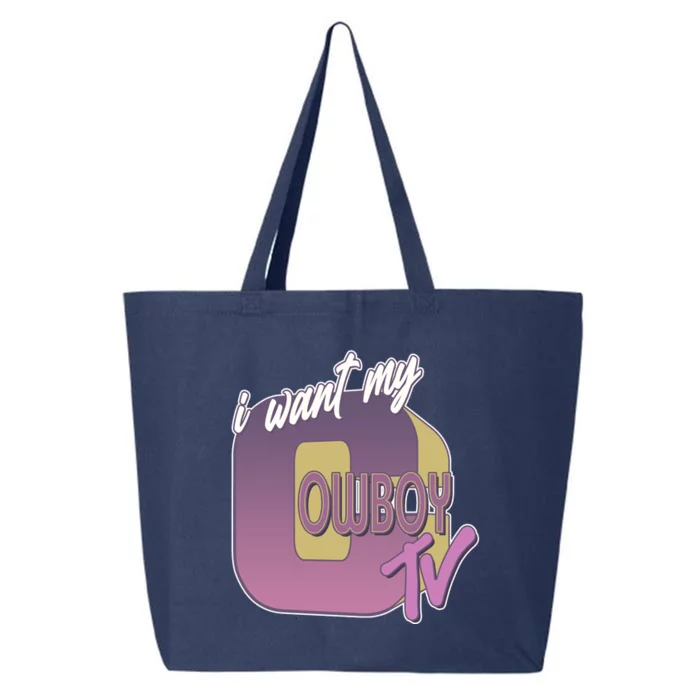 Funny I Want My Cowboy TV 25L Jumbo Tote