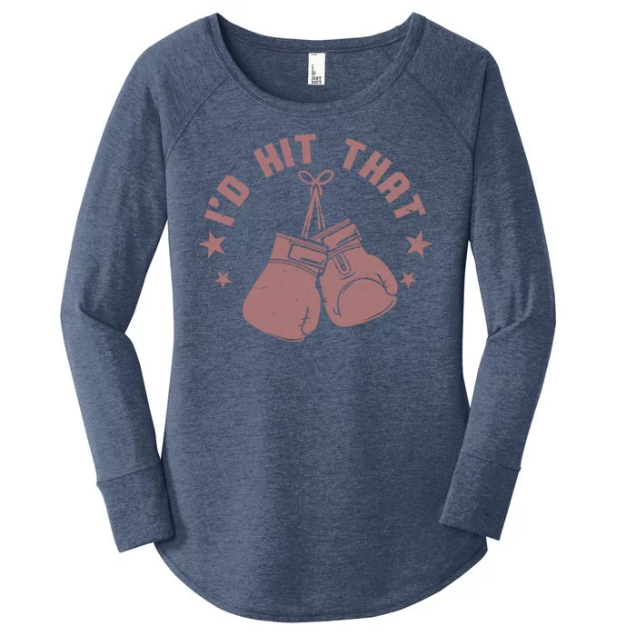 Funny I'D Hit That Boxing Fan Women's Perfect Tri Tunic Long Sleeve Shirt