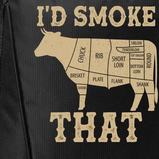 Funny I'd Smoke That Cattle Meat Cuts City Backpack