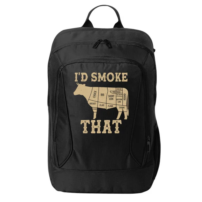 Funny I'd Smoke That Cattle Meat Cuts City Backpack