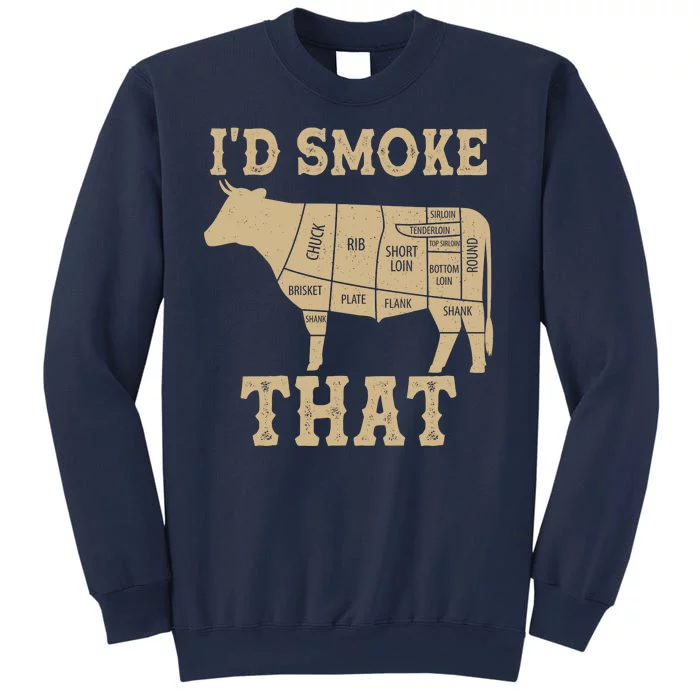 Funny I'd Smoke That Cattle Meat Cuts Sweatshirt