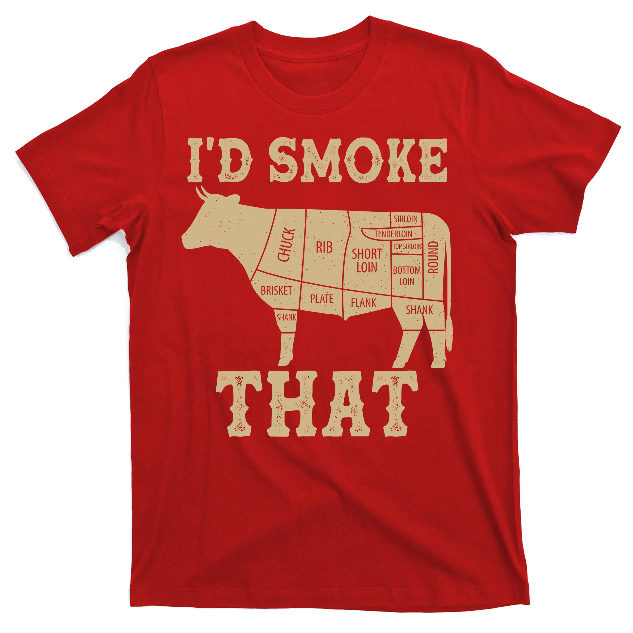 Chef Shirt Cooking Shirt Smoking Meat Shirt I'd Smoke That Cow Pig Chicken Shirt