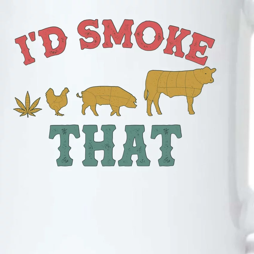 Funny I'd Smoke That Marijuana Leaf Black Color Changing Mug