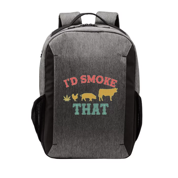 Funny I'd Smoke That Marijuana Leaf Vector Backpack