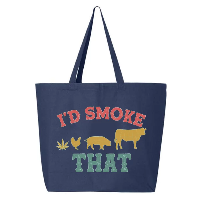 Funny I'd Smoke That Marijuana Leaf 25L Jumbo Tote