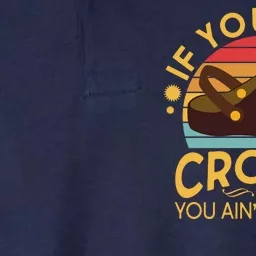 Funny If You Ain't Crocin' You Ain't Rockin' Softstyle Adult Sport Polo