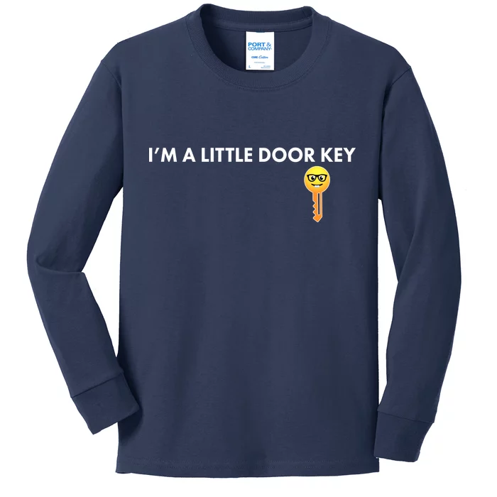 Funny I'm A Little Door Key Kids Long Sleeve Shirt