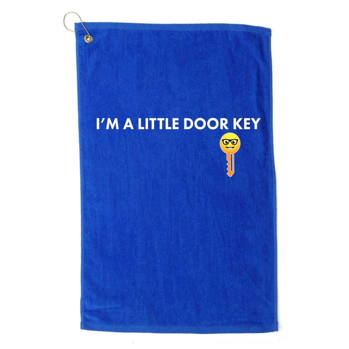 Funny I'm A Little Door Key Platinum Collection Golf Towel