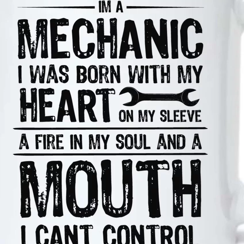 Funny I'm A Mechanic Quote Black Color Changing Mug