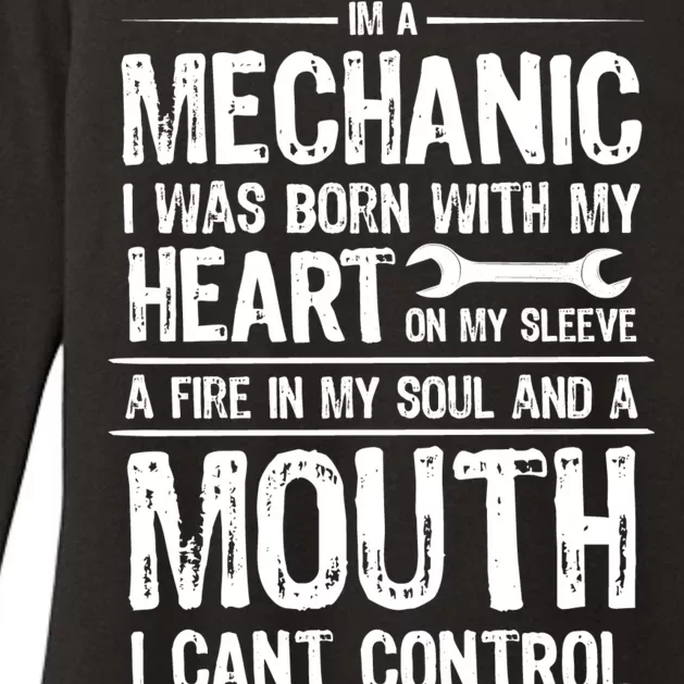 Funny I'm A Mechanic Quote Womens CVC Long Sleeve Shirt