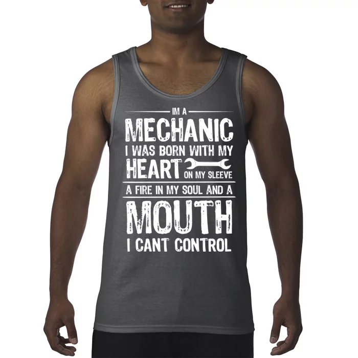 Funny I'm A Mechanic Quote Tank Top