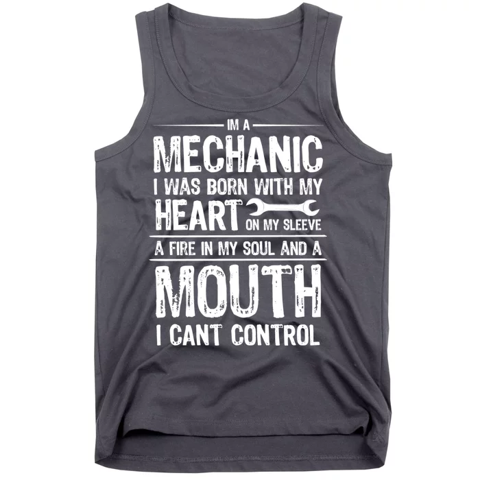 Funny I'm A Mechanic Quote Tank Top