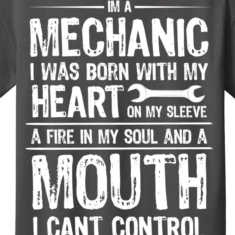 Funny I'm A Mechanic Quote Kids T-Shirt