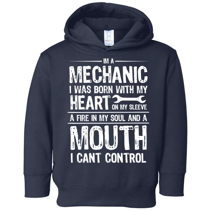 Funny I'm A Mechanic Quote Toddler Hoodie