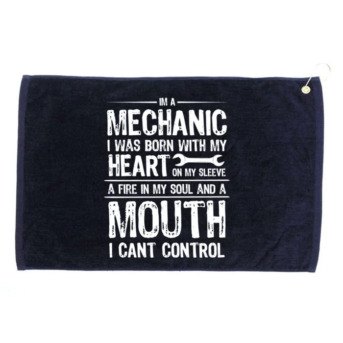 Funny I'm A Mechanic Quote Grommeted Golf Towel