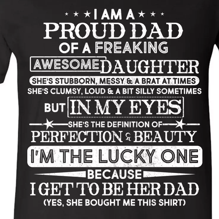 Proud Of Dad Of An Awesome Daughter Los Angeles Dodgers T Shirts