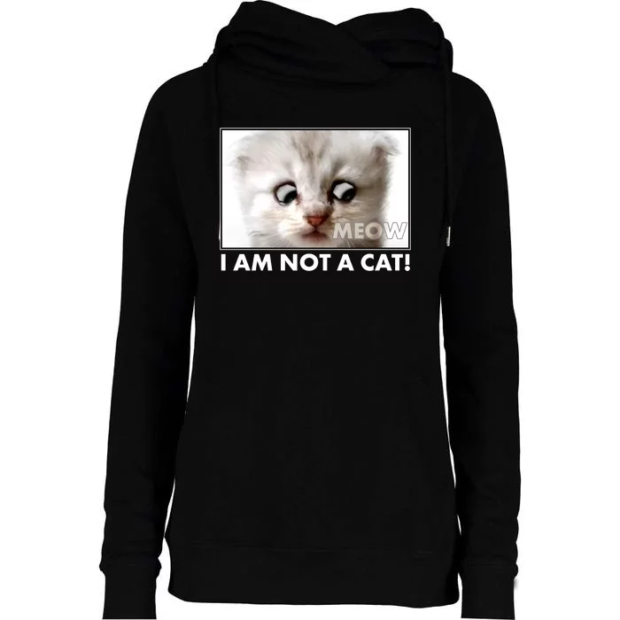 Funny I'm Not A Cat Zoom Lawyer Cat Meme Womens Funnel Neck Pullover Hood