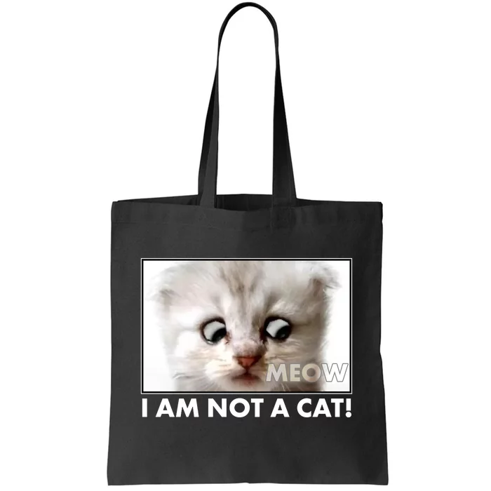 Funny I'm Not A Cat Zoom Lawyer Cat Meme Tote Bag