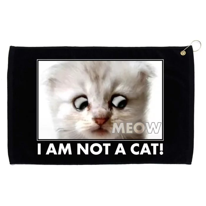 Funny I'm Not A Cat Zoom Lawyer Cat Meme Grommeted Golf Towel