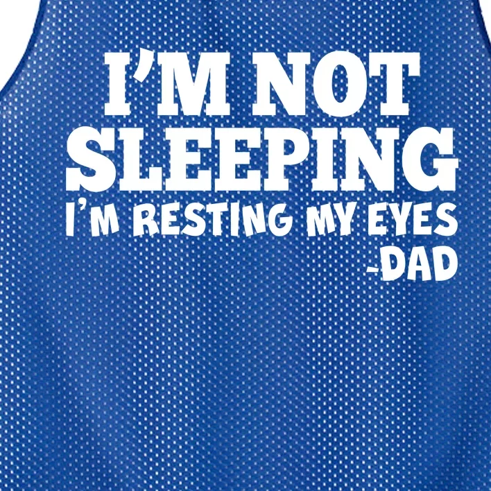 Funny I'm Not Sleeping Dad Mesh Reversible Basketball Jersey Tank