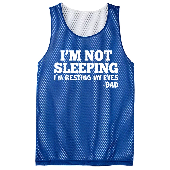 Funny I'm Not Sleeping Dad Mesh Reversible Basketball Jersey Tank