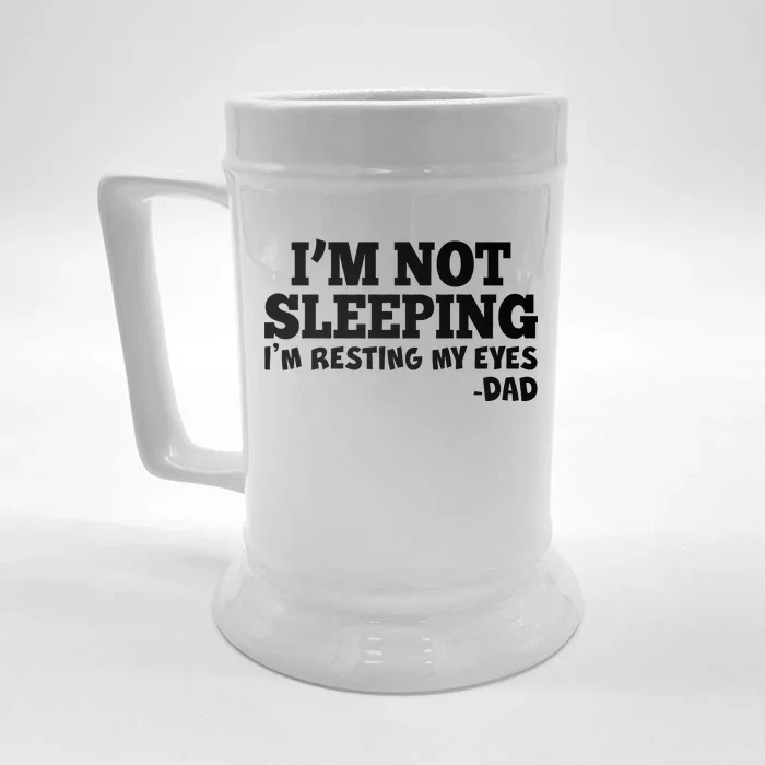 Funny I'm Not Sleeping Dad Front & Back Beer Stein