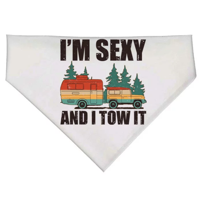 Funny I'm Sexy and I Tow It USA-Made Doggie Bandana