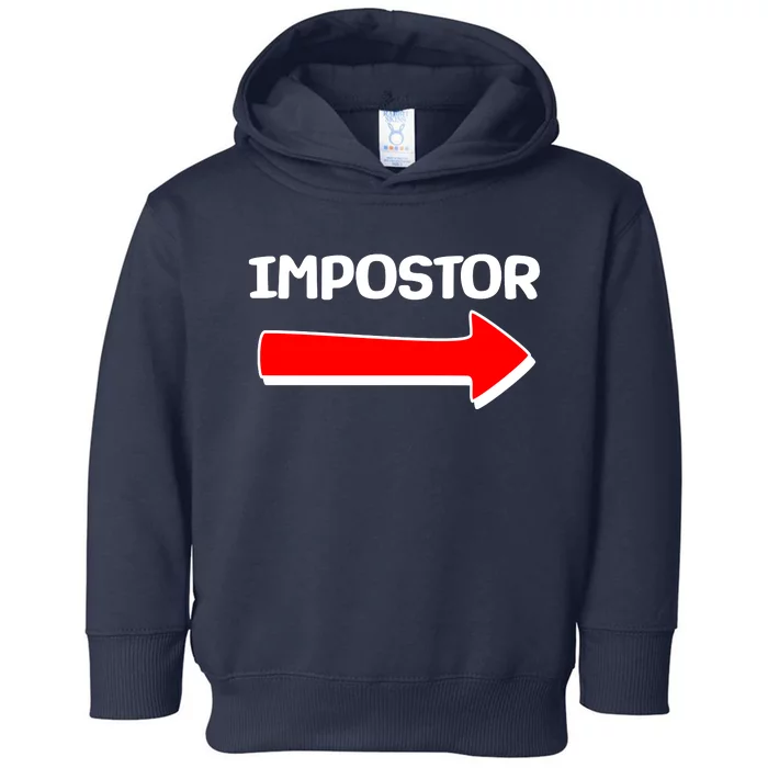 Funny Impostor Arrow -Among Us Toddler Hoodie