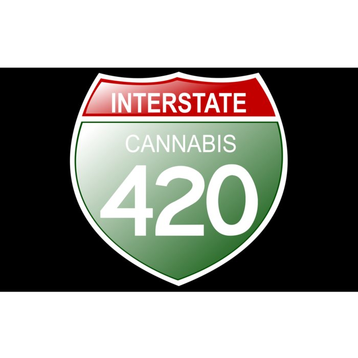 Funny Interstate 420 in the state of Cannabis Marijuana Weed Bumper Sticker