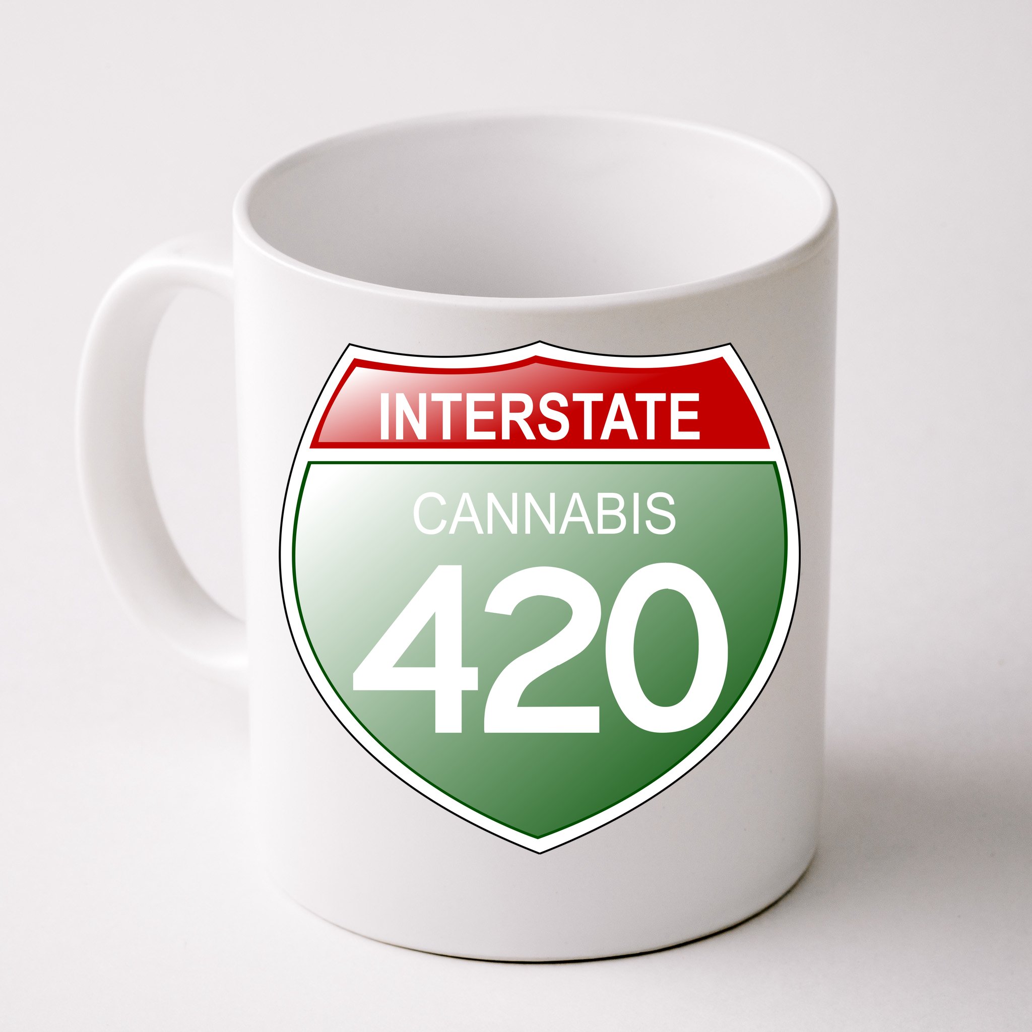 Pot Leaf Weed Marijuana Novelty Drug Smoking Humor Porcelain Coffee 11 Oz Mug 