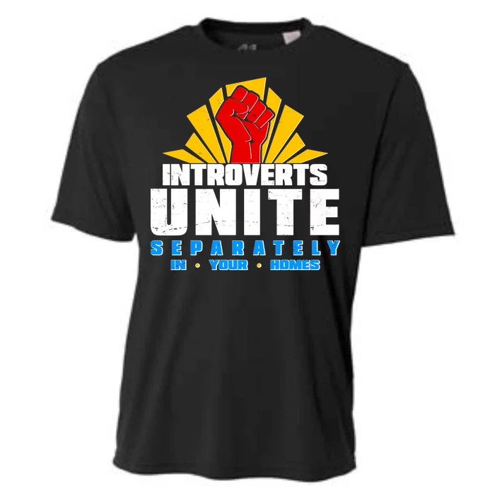 Funny Introverts Unite Separately In Your Homes Cooling Performance Crew T-Shirt