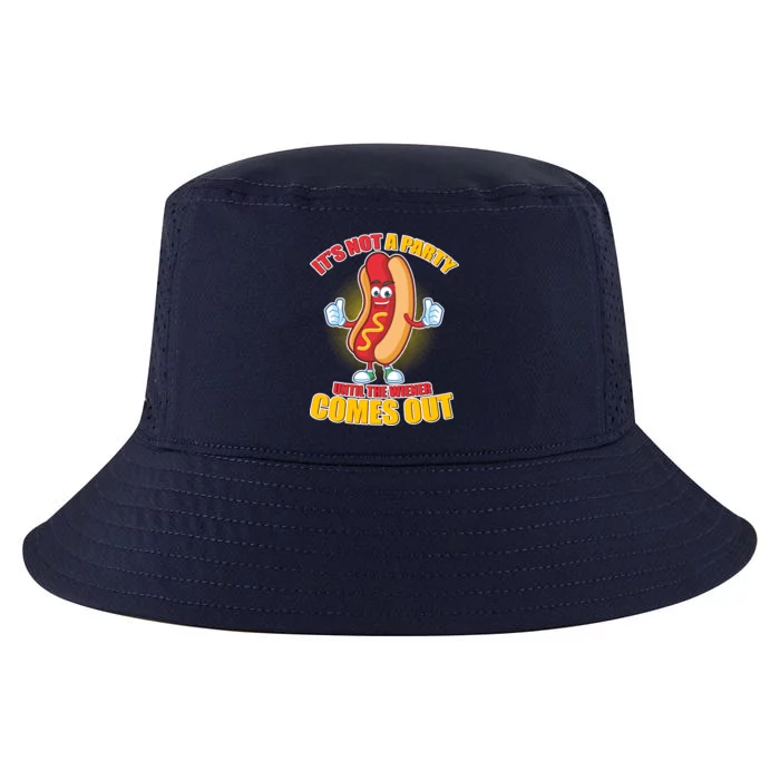 Funny It's Not A Party Until The Wiener Comes Out Cool Comfort Performance Bucket Hat