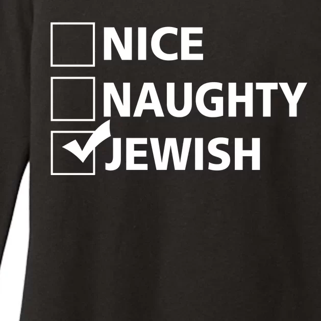 Funny Jewish Holiday Hanukkah Womens CVC Long Sleeve Shirt