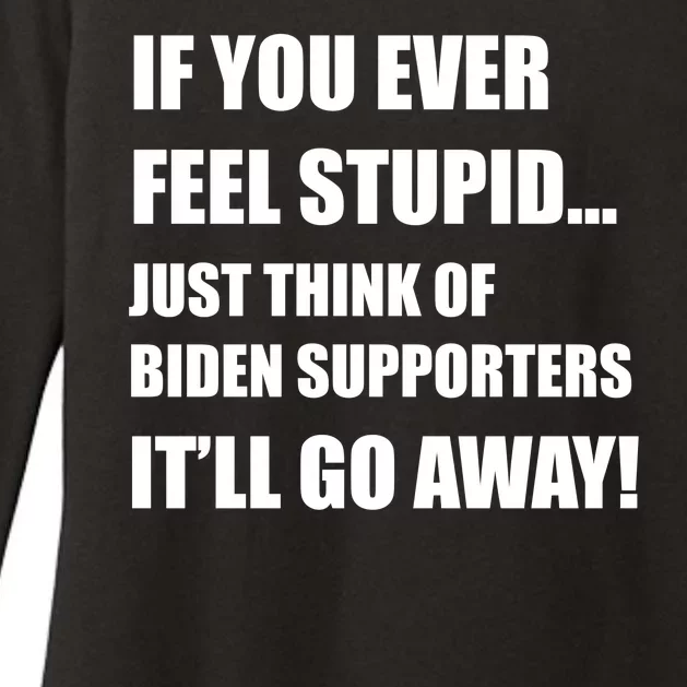 Funny Joe Biden Pro Trump 2024 Womens CVC Long Sleeve Shirt