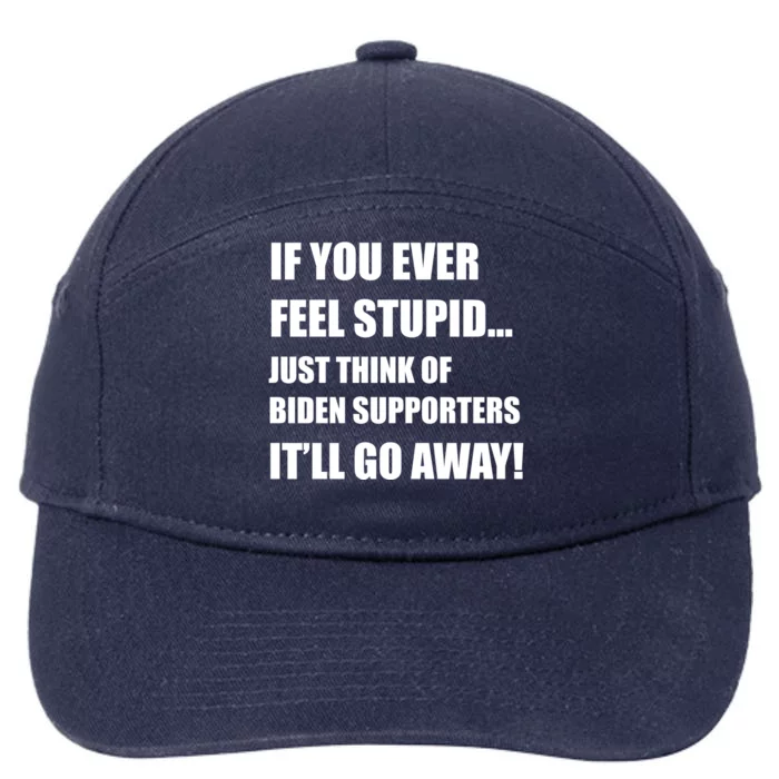 Funny Joe Biden Pro Trump 2024 7-Panel Snapback Hat