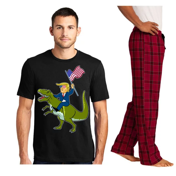 Funny July 4th Donald Trump T-Rex Pajama Set