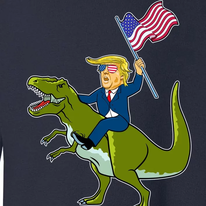 Funny July 4th Donald Trump T-Rex Toddler Sweatshirt