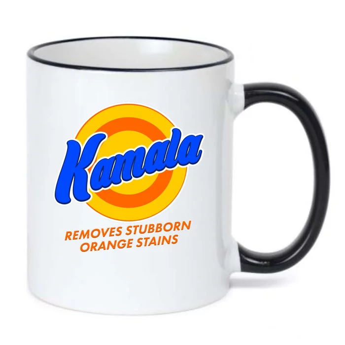 Funny Kamala Removes Stubborn Orange Stains Black Color Changing Mug