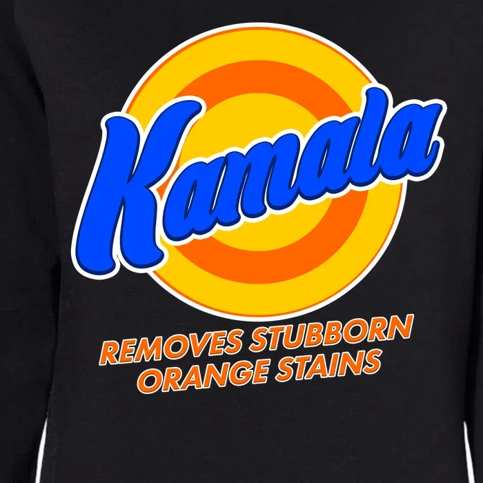 Funny Kamala Removes Stubborn Orange Stains Womens California Wash Sweatshirt