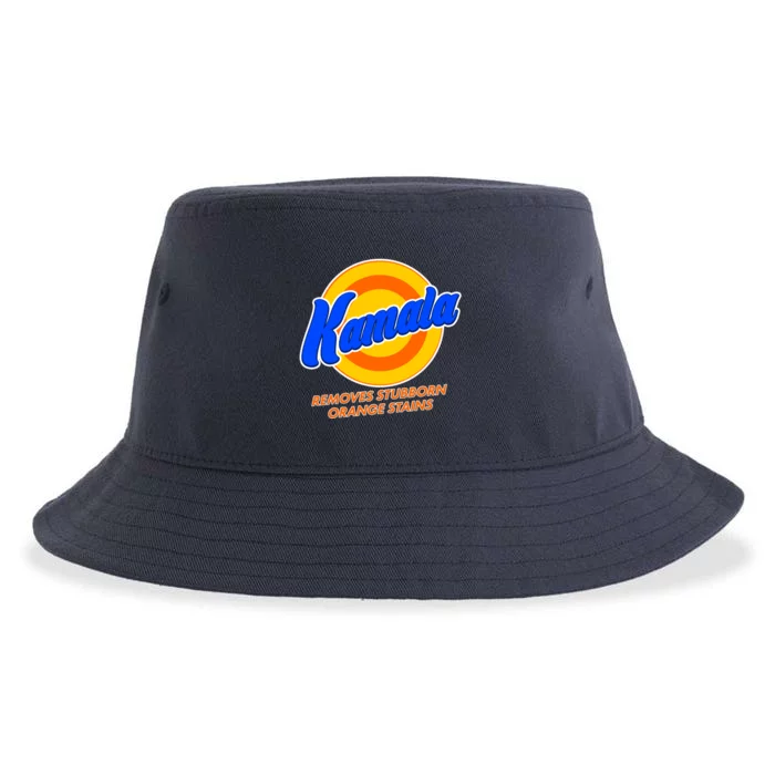 Funny Kamala Removes Stubborn Orange Stains Sustainable Bucket Hat