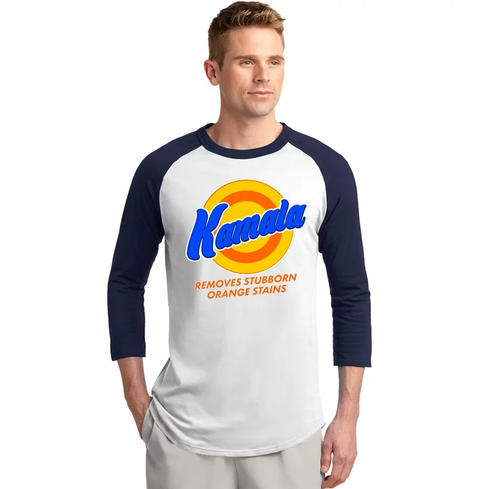 Funny Kamala Removes Stubborn Orange Stains Baseball Sleeve Shirt