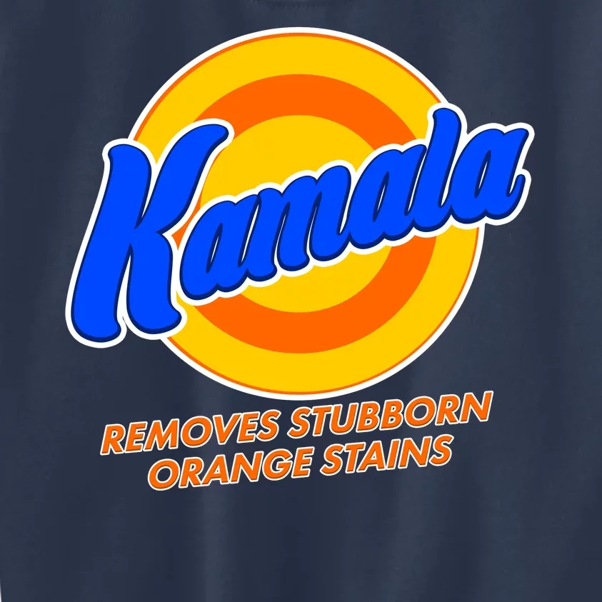 Funny Kamala Removes Stubborn Orange Stains Kids Sweatshirt