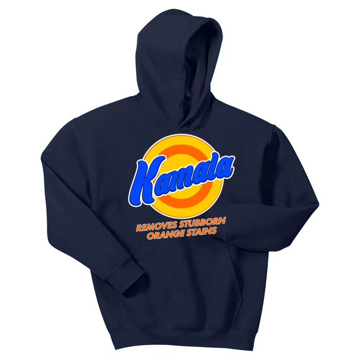 Funny Kamala Removes Stubborn Orange Stains Kids Hoodie