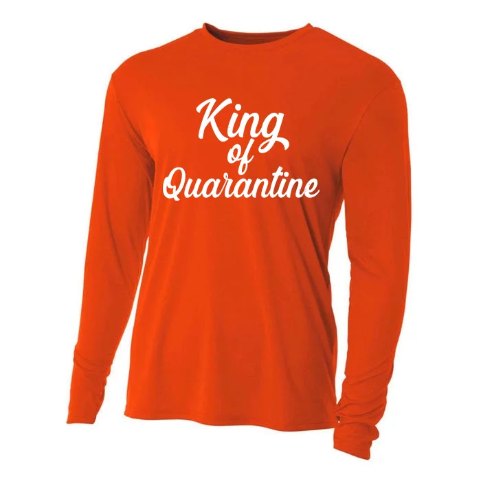 Funny King Of Quarantine Cooling Performance Long Sleeve Crew