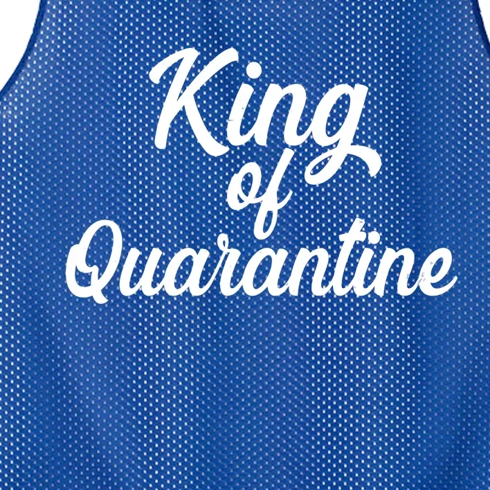 Funny King Of Quarantine Mesh Reversible Basketball Jersey Tank