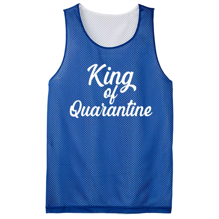 Funny King Of Quarantine Mesh Reversible Basketball Jersey Tank