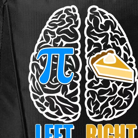 Funny Left Right Brain Pi Pie City Backpack