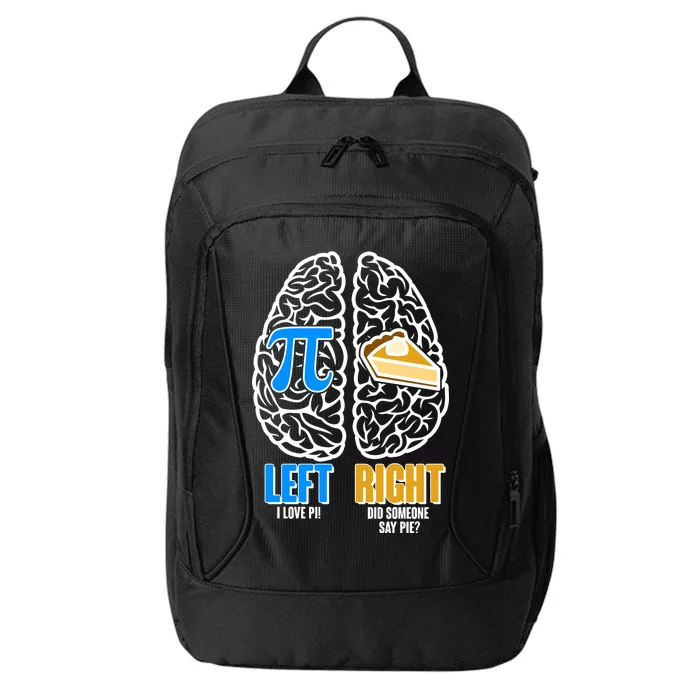 Funny Left Right Brain Pi Pie City Backpack