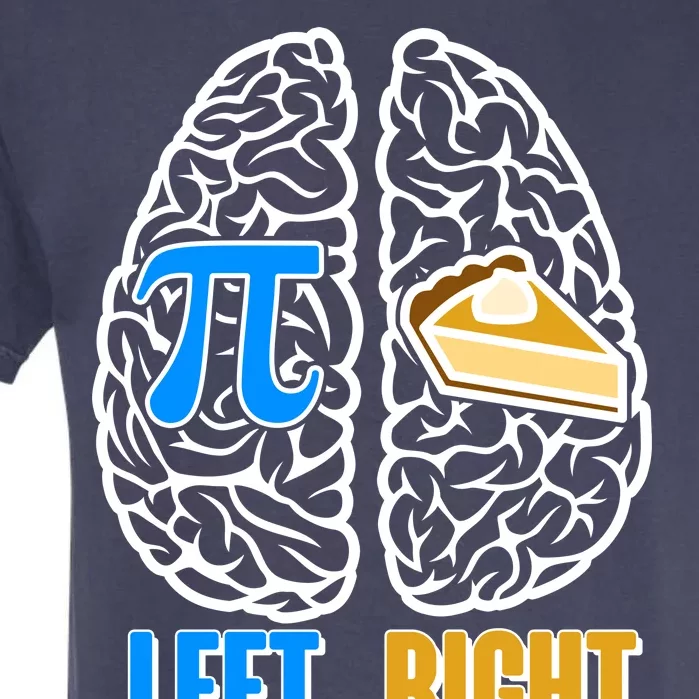 Funny Left Right Brain Pi Pie Garment-Dyed Heavyweight T-Shirt