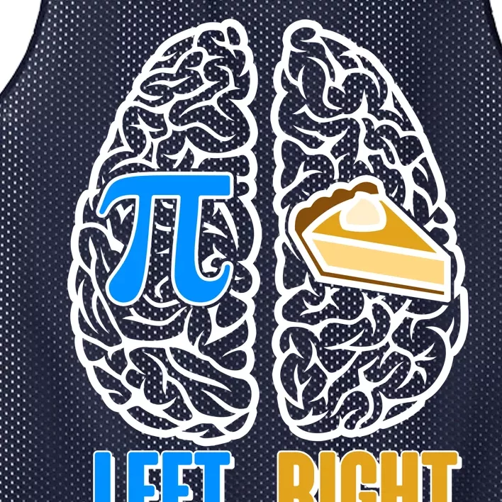 Funny Left Right Brain Pi Pie Mesh Reversible Basketball Jersey Tank